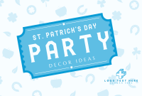 Lucky Irish Pattern Pinterest Cover Design