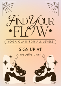 Minimalist Yoga Class Flyer