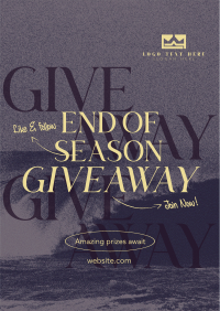 End Season Giveaway Poster