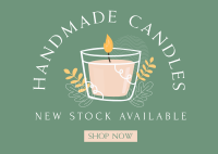 Available Home Candle  Postcard