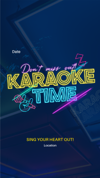 Join Karaoke Time Facebook Story