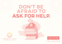 Ask for Help Postcard Image Preview