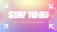 Stay Tuned for Big News Facebook Event Cover