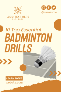 Badminton O’ Clock Pinterest Pin Image Preview