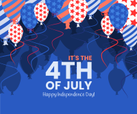 Fourth of July Balloons Facebook Post