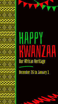 Ethnic Kwanzaa Heritage Instagram Story