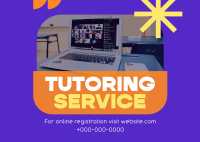 Kids Tutoring Service Postcard