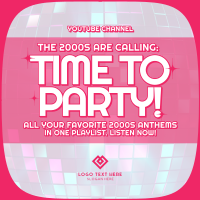 2000s Party Playlist Instagram Post Design