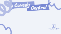 Comedy Central Podcast Zoom Background Image Preview