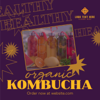 Healthy Kombucha Instagram Post Design