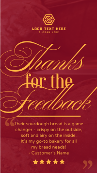 Bread and Pastry Feedback Instagram Reel Image Preview