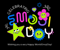 Celebrate Emojis Facebook Post