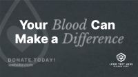 Minimalist Blood Donation Drive Animation