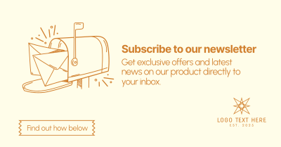 Subscribe To Newsletter Facebook Ad Image Preview
