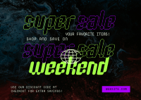 Super Sale Weekend Postcard