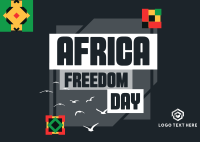 Tiled Freedom Africa Postcard