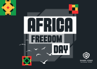 Tiled Freedom Africa Postcard Image Preview