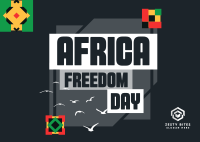 Tiled Freedom Africa Postcard Image Preview