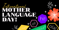 Quirky International Mother Language Day Facebook Ad