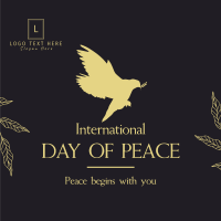 Day Of Peace Dove Instagram Post Design