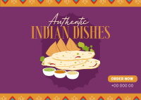 Dehli Delights Postcard Design