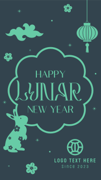 Lunar New Year Rabbit Facebook Story