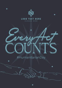 Humanitarian Day Doodles Poster