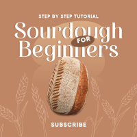 Beginner Sourdough Tutorial Instagram Post Design