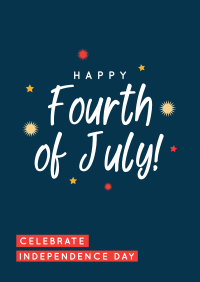 Sparkling Fourth of July Poster