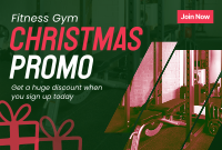 Christmas Gym Promo Pinterest Cover Image Preview