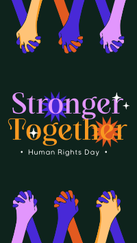 Stronger Together this Human Rights Day Instagram Reel Image Preview