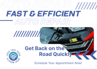 Auto Repair Postcard example 3