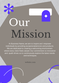 Stylish Our Mission Flyer