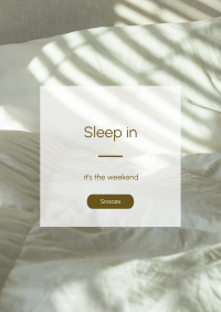 Sleep In Poster