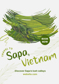 Sapa Vietnam Travel Flyer