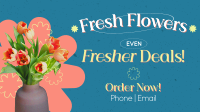 Fresh Flowers Sale Facebook Event Cover