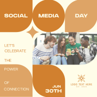 Social Media Day Modern Linkedin Post
