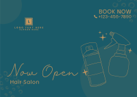 Hair Salon Opening Postcard