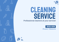 We Clean It Postcard Design