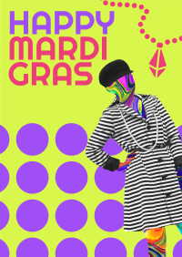 Mardi Gras Fashion Poster