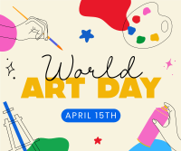 World Art Day Facebook Post