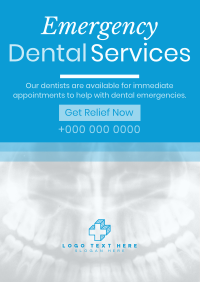 Corporate Emergency Dental Service Flyer