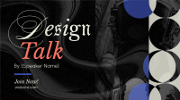 Modern Design Talk Facebook Event Cover