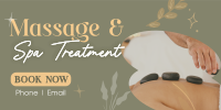 Massage and Spa Wellness Twitter Post