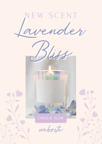 Lavender Bliss Candle Flyer