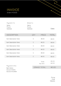 Circuit Lines Invoice