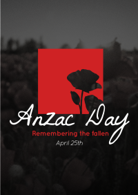 Anzac Remembrance Poster