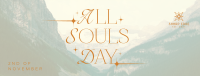 Sparkly All Souls Day Greeting Facebook Cover Image Preview