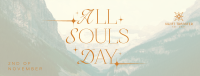 Sparkly All Souls Day Greeting Facebook Cover Image Preview