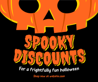 Halloween Pumpkin Discount Facebook Post